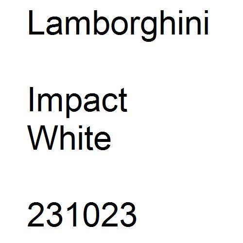 Lamborghini, Impact White, 231023.